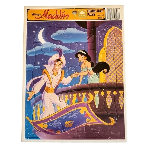 M01 * Disney Aladdin Tray Puzzle - Picture 1 of 4